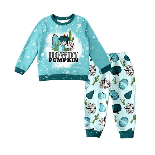 Baby Girl Howdy Pumpkin Western Shirt Pants Set