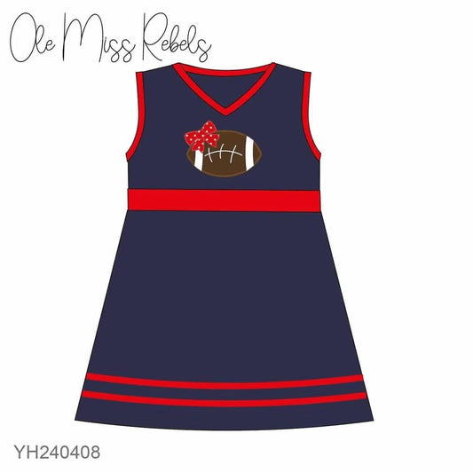 Baby Girl Football Team Sleeveless Dress