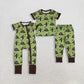 Sibling Baby Boys Short Sleeves Ducks Camo Hats Hunting Green Zipper Romper Outfit Pajamas  RTS