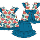 ( Moq 5 Each Style ) Baby Girl Summer Watermelon Sibling Romper Set 4.24