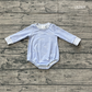 ( No moq ) Preorder Baby Boys Blue Long Sleeves Ducks Bubble Romper
