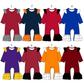 ( Moq 5 Each Style ) Sibling Baby Girls Infant Long Sleeves Team Rompers Clothes