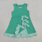 Sibling Baby Girls Kids Green Plaid Bows Skort Yoga Active Dress Set Scallop Clothes RTS