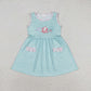 Baby Girl Stripes Embroidery Octopus Sibling Sister Clothes Sets