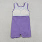 Baby Girls Kids Sleeveless Shorts Knee Length Purple Ruffle Dress Clothes RTS