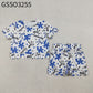 Baby Girls Kids Short Sleeves UK Bows Team Shirt Scallop Shorts Summer Set Clothes RTS