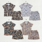 Sibling Baby Boys Kids Short Sleeves Camo Buttons Shirts Pockets Shorts Sets Summer Clothes RTS