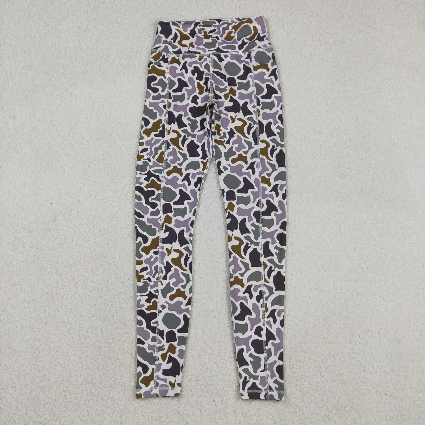 Sibling Adult Women Camo Yoga Active Pockets Pants Legging Bottoms RTS