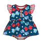 Baby Girl July 4th Bows Sibling Romper Dress Clothes Set ( Moq 5 Each Design )
