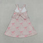 Baby Girls Kids Straps Bows Yoga Active Shorts Knee Length Dress RTS