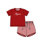 Baby Boy Summer Sibling Tigers Red Romper Set ( Moq 5 Each Style ) 7.9