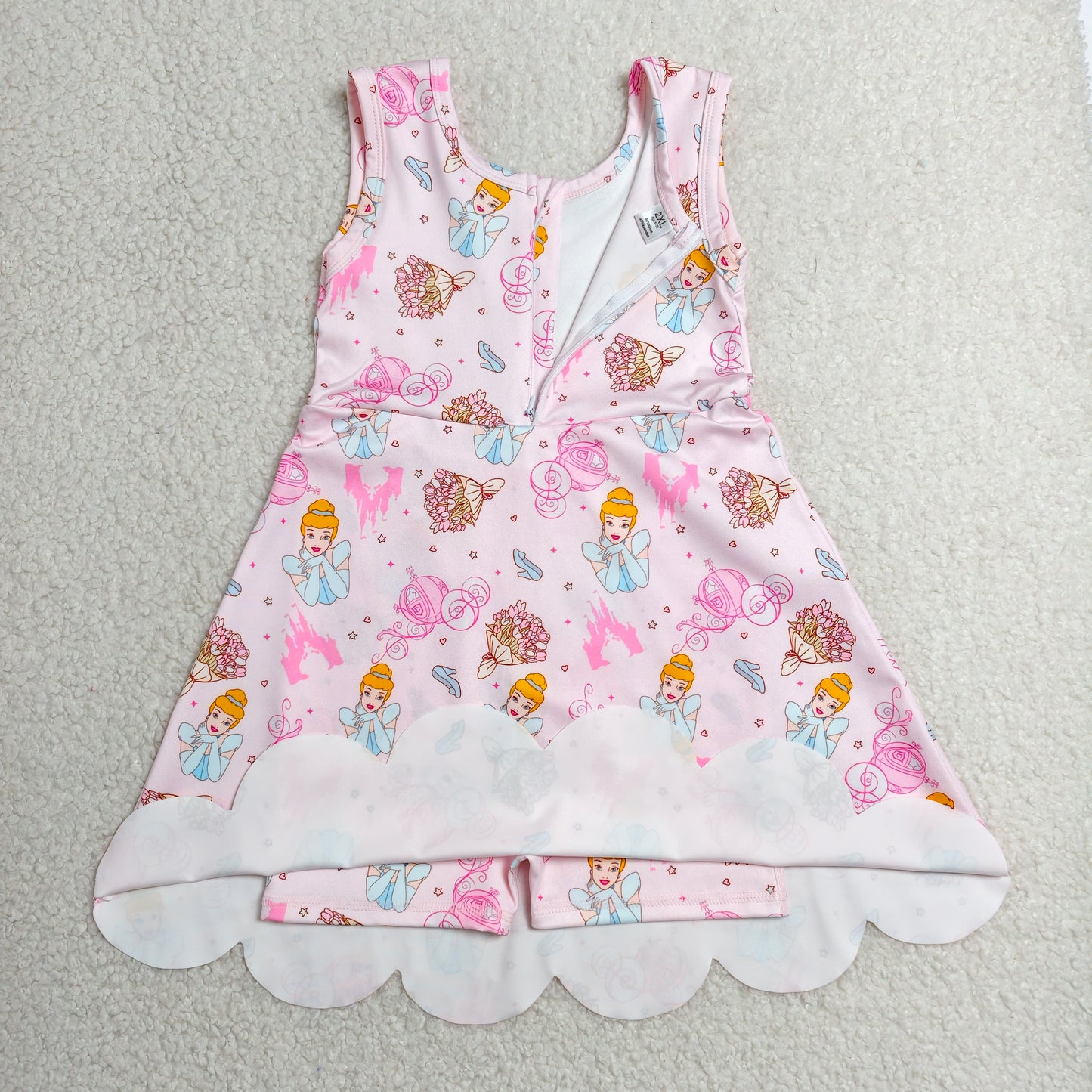 Baby Girl Kids Sleeveless Princess Yoga Active Knee Length Dress RTS