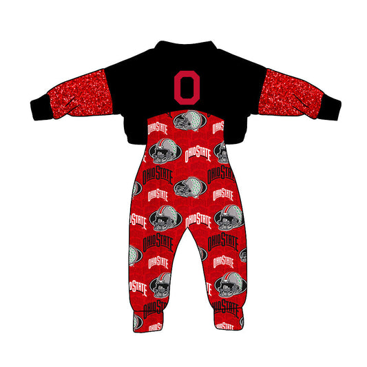 Baby Girl Ohiostate 2pcs Jumpsuit Team Set