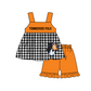 ( Moq 5 Each Style ) Baby Boys Girls Kids Dog Plaid Team Sibling Rompers Dress Sets