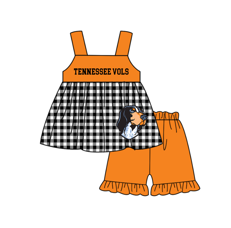 ( Moq 5 Each Style ) Baby Boys Girls Kids Dog Plaid Team Sibling Rompers Dress Sets