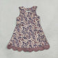 Baby Girls Kids Sleeveless Camo Bows Shorts Scallop Dress Yoga Active Clothes RTS