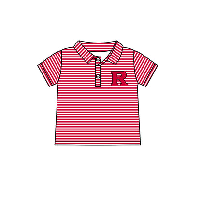 ( Moq 5 each style ) Baby Boy Girl Toddler R Team Bows Sibling Shirt Dress Set