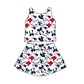 ( Moq 5 Each Style ) Baby Girls Toddler Navy Bows Sibling Team Shorts Dresses Set Clothing