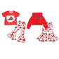 ( Moq 5 each style ) Baby Girl Team Sibling Red Bows Dress Set 7.22