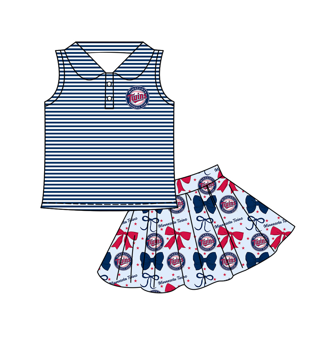 ( Moq 5 each style ) Baby Girl Toddler Team Bows ‌Sibling Dress Set