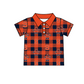 ( Moq 5 each style ) Baby Boy Girl S Team Plaid Sibling Shirt Set