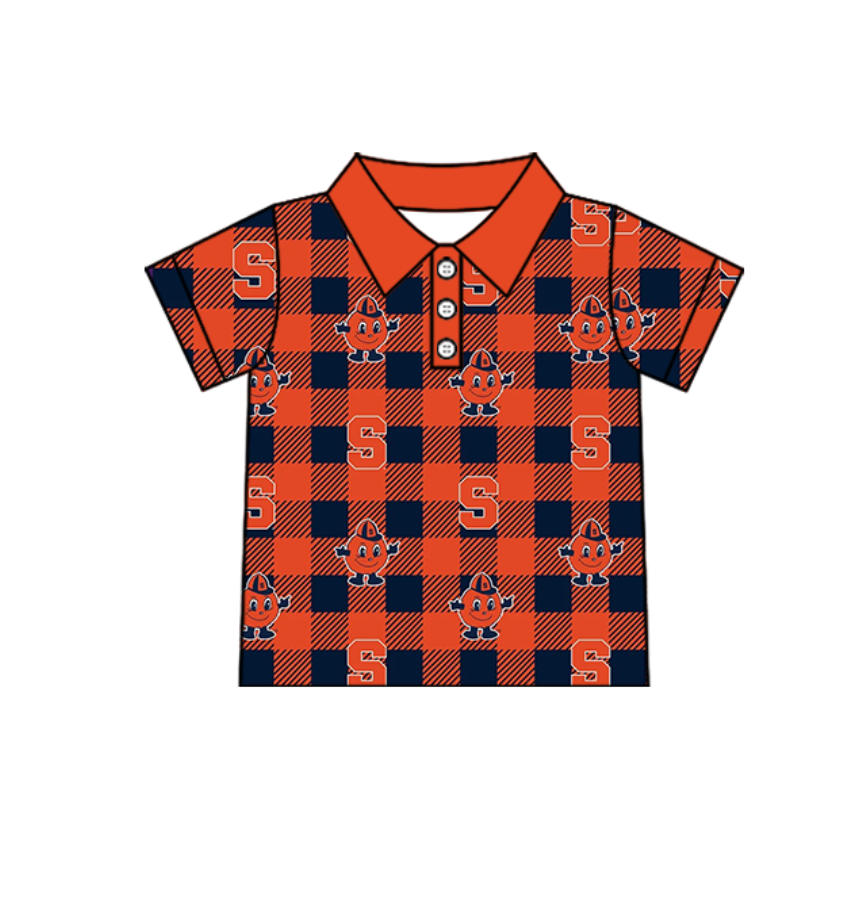( Moq 5 each style ) Baby Boy Girl S Team Plaid Sibling Shirt Set