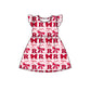 ( Moq 5 each style ) Baby Boy Girl Toddler R Team Bows Sibling Shirt Dress Set