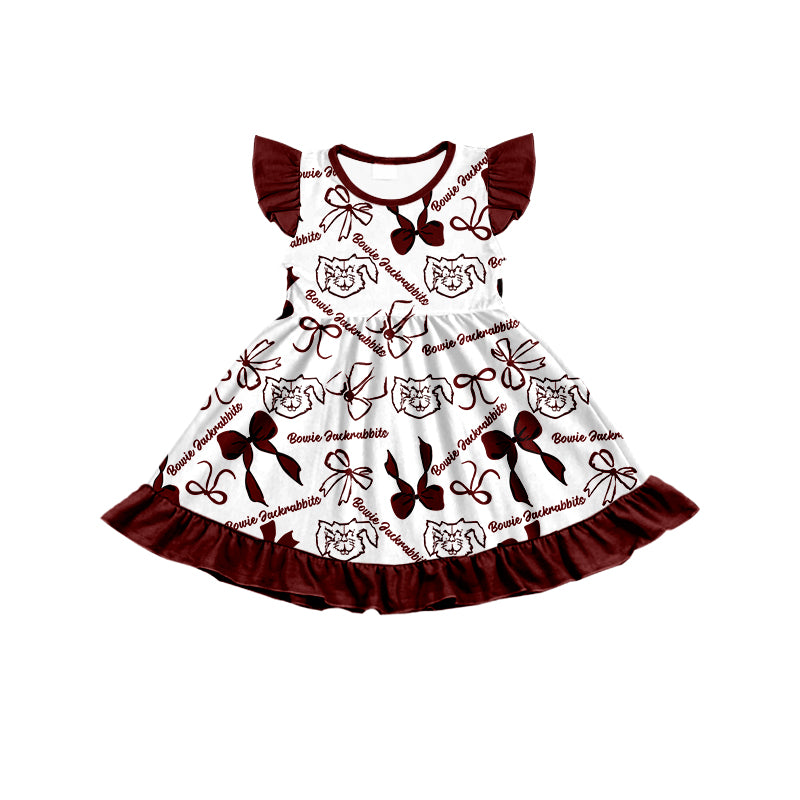 ( Moq 5 each style ) Baby Girl Toddler Team Bows Sibling Dress Set
