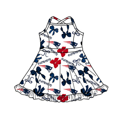( Moq 5 Each Style ) Baby Girls Toddler Navy Bows Sibling Team Shorts Dresses Set Clothing