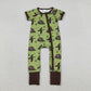 Baby Boys Short Sleeves Ducks Camo Hats Zipper Sleeper Romper RTS
