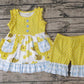 Promotion Baby Girl Summer Bee Flower Pocket Shorts Outfit