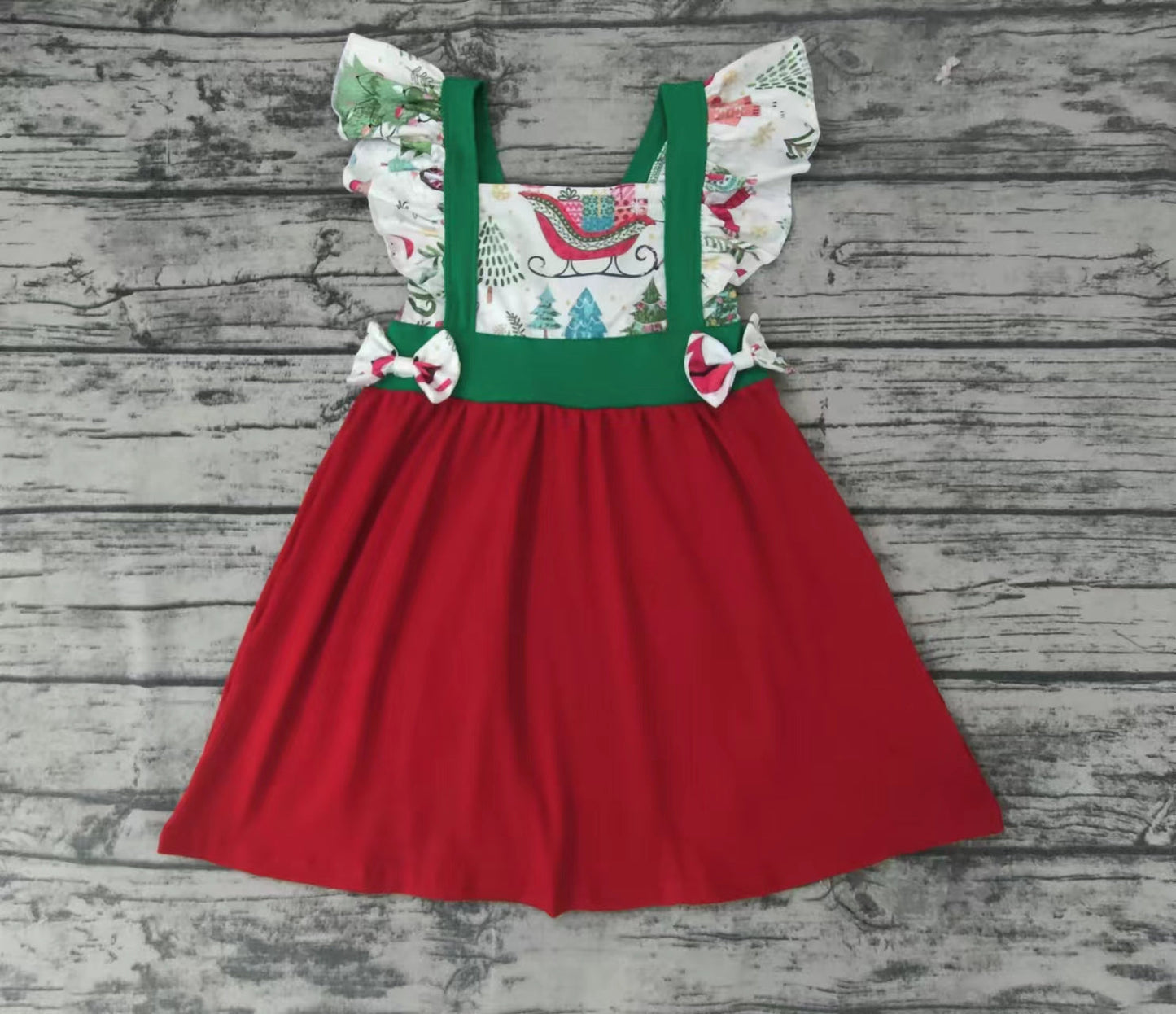 Promotion Baby Girl Christmas Red Dress