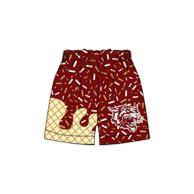Baby Boy Tiger Team Red Summer Shorts ( Moq 5 )