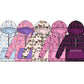 ( Moq 5 Each Style ) Sibling Baby Girls Kids Long Sleeves Bows Zipper Hoodie Pockets Shirts Clothes