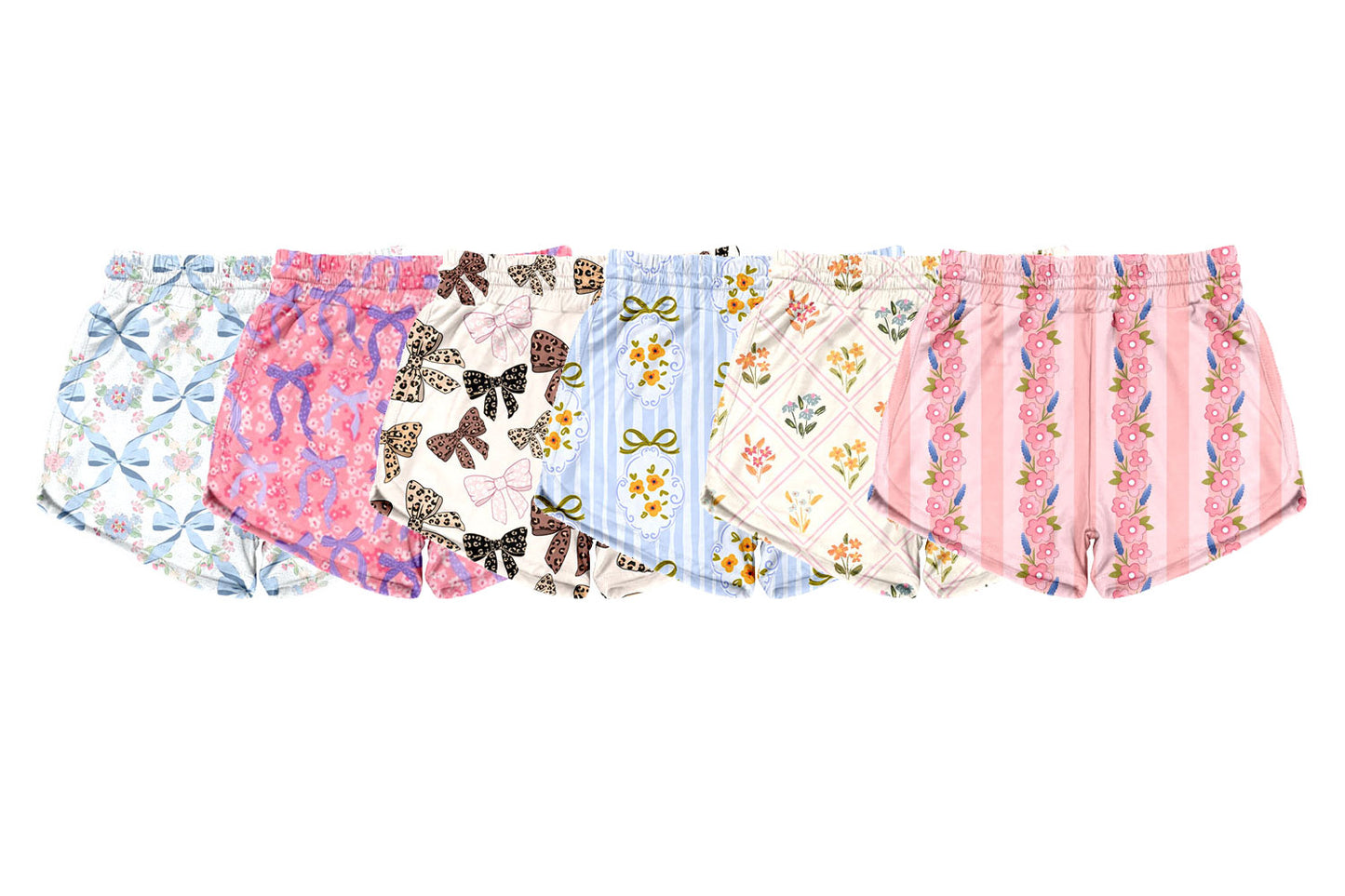 ( Moq 5 Each Style ) Sibling Baby Girls Kids Bows Flower Shorts Bottoms Summer Clothes