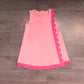 ( No moq ) Preorder Baby Girls Kids Sleeveless Scalloped Zipper Pink Dress Yoga Active Clothes