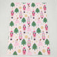 BL0086 Baby Kids Christmas Soldier Pink Blanket