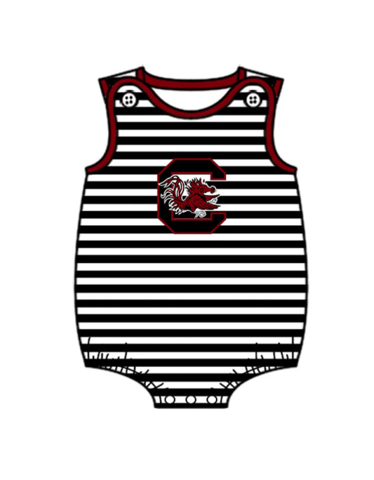 ( Moq 5 ) Baby Boys Infant Sleeveless Chicken Stripes Team Bubble Romper