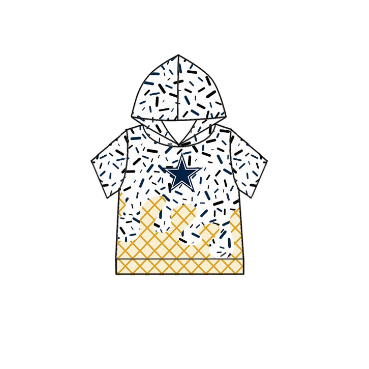 ( Moq 5 each style ) Baby Boy Girl Team Blue Star Sibling Dress Shirt Shorts Pants 6.18