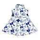 ( Moq 5 each style ) Baby Boy Girl Team Cheer Sibling Shirt Blue Bows Jumpsuit Dress Set 7.29