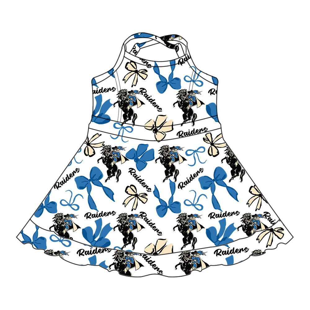 ( Moq 5 each style ) Baby Boy Girl Team Cheer Sibling Shirt Bows Jumpsuit Dress Set 7.30