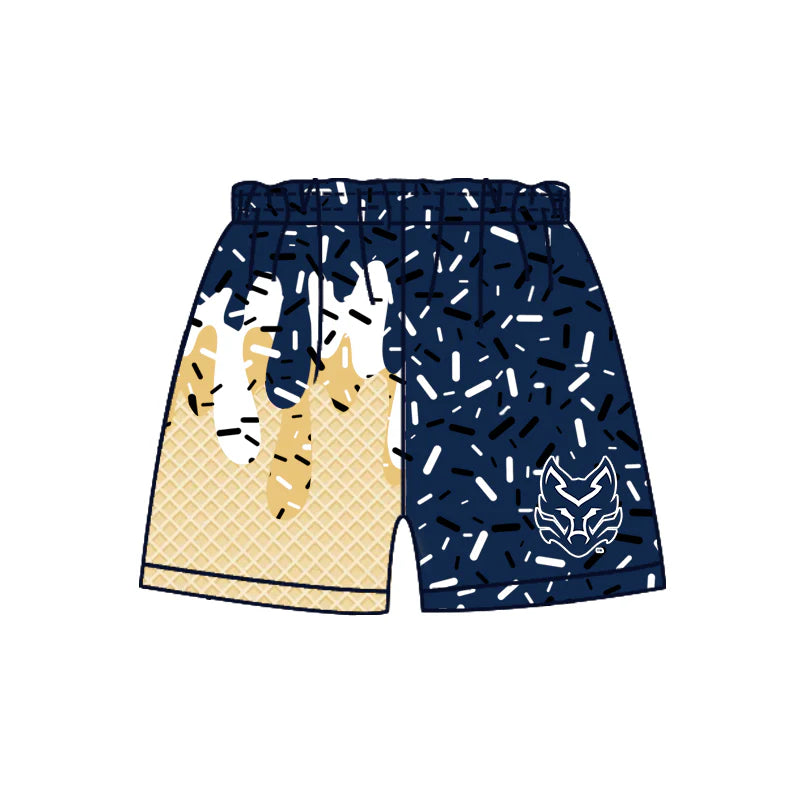 ( Moq 5 each style ) Baby Boy Girl Summer Team Sibling Drip Bows Shorts Shirt Dress Set 7.26