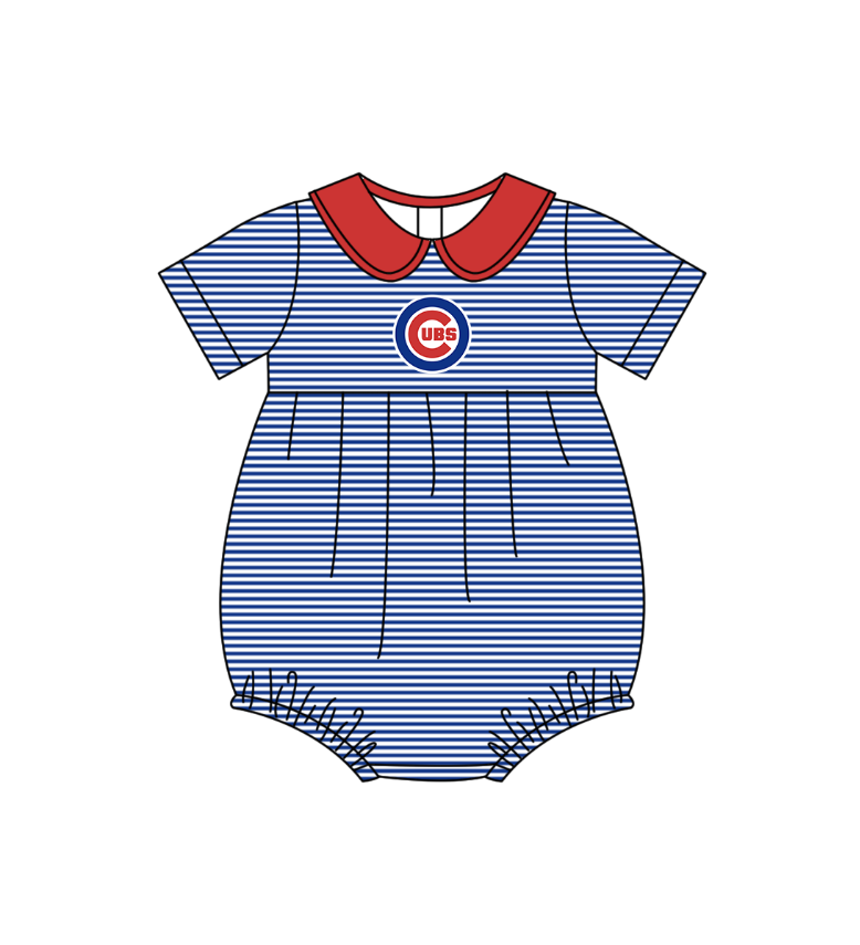 ( Moq 5 Each Style ) Baby Boys Girls Kids Team Sibling Blue Stripes Rompers Sets