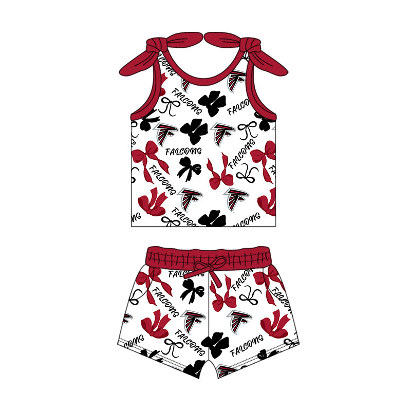 ( Moq 5 each style ) Baby Girl Toddler Bird Team Bows Sibling Romper Dress Set 7.12