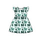 ( Moq 5 each style ) Baby Girl Toddler Team Green Bows Sibling Dress Set