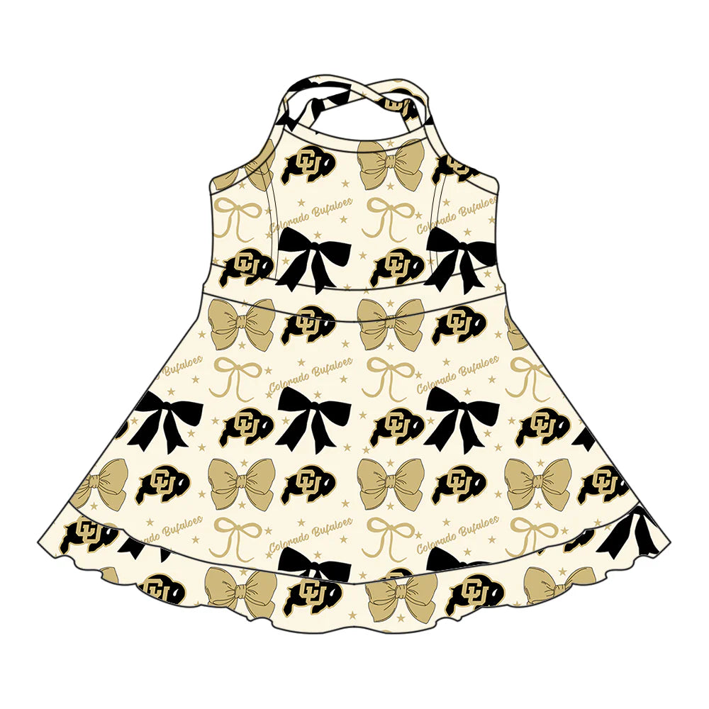 ( Moq 5 each style ) Baby Girl Toddler Team Bows Sibling Dress Set 6.24