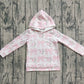Baby Girl Long Sleeves Pink Flower Bows Hoodie Shirt Tops RTS