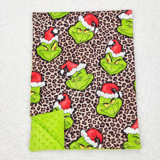 BL0090 Christmas Baby Kids Face Leopard Blanket