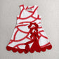 Baby Girls Kids Baseball Red Bows Shorts Knee Length Yoga Active Dress RTS