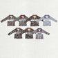 Baby Boy Long Sleeves Embroidery Camo Zipper Sibling Pullover Shirt Tops RTS